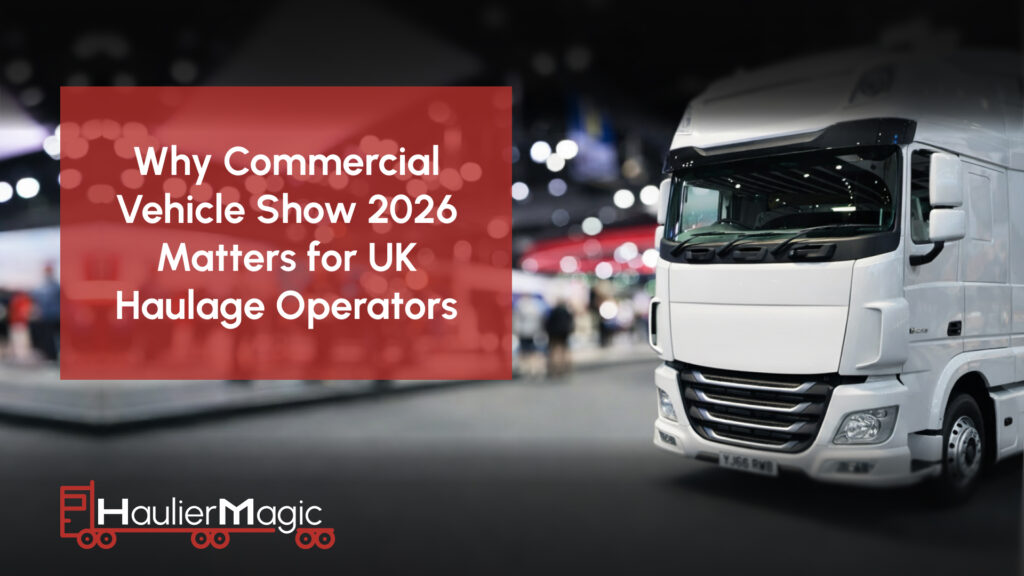 Truck at Commercial Vehicle Show 2026 highlighting its importance for UK haulage operators and logistics planning